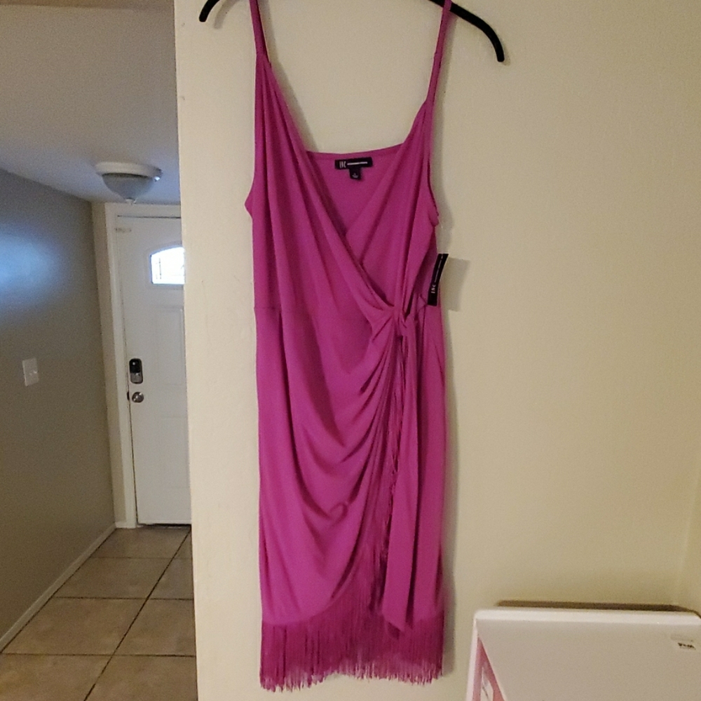 Berry colored cocktail dress